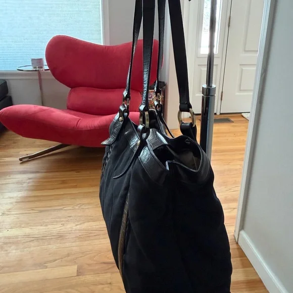 Montblanc Starisma Vintage Tote Made in Italy Black Luxury Bag - Picture 7 of 16